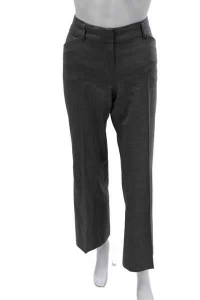 Theory Mens Dress Pants Gray Cotton Stretch Button Inseam 31 Size 6