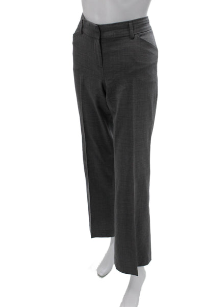Theory Mens Dress Pants Gray Cotton Stretch Button Inseam 31 Size 6