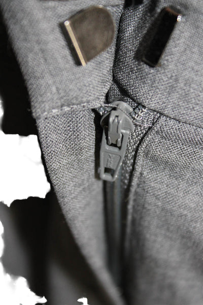 Theory Mens Dress Pants Gray Cotton Stretch Button Inseam 31 Size 6