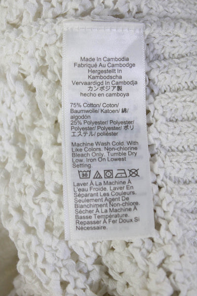J Crew Womens White V-Neck Spaghetti Strap Camisole Beach Size M