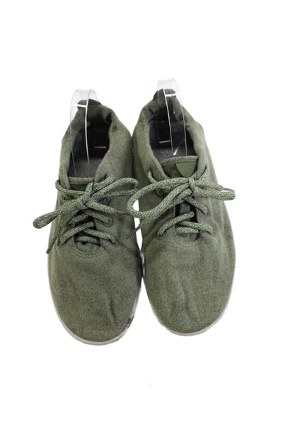 Allbirds Mens Wool Lace Up Athletic Sneakers Olive Green Size 9