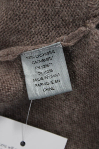 360 Sweater Unisex Pullover Cashmere Turtleneck Brown Long Sleeve Size XS