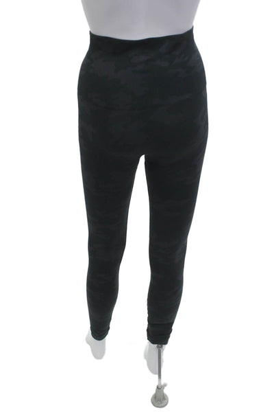 SPANX® Womens Ankle Jeggings Black Camo Nylon Blend Size M