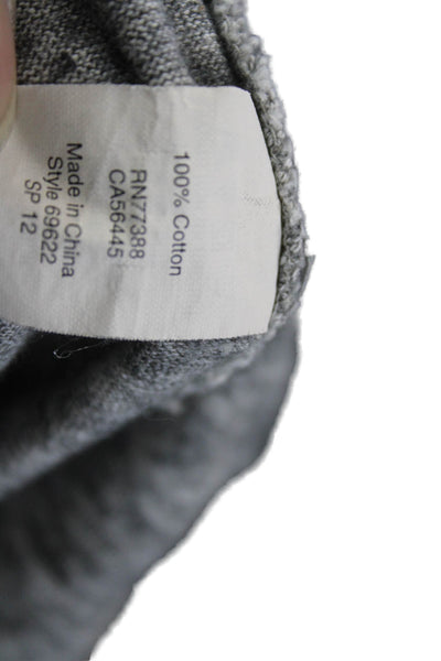 J Crew Mens Ankle Jogger Sweatpants Gray Striped 100% Cotton Size M