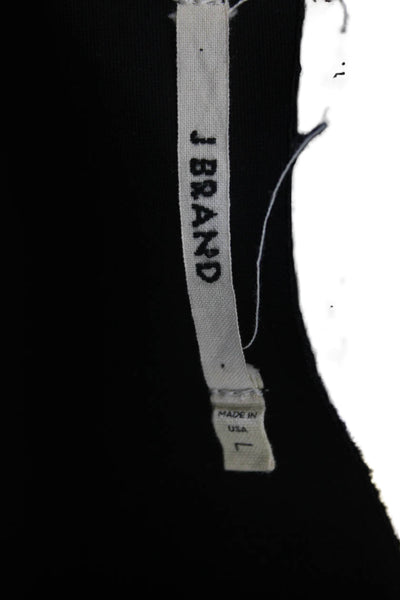 J Brand Womens Shift T-Shirt Dress Black Short Sleeve Knee-Length Size L