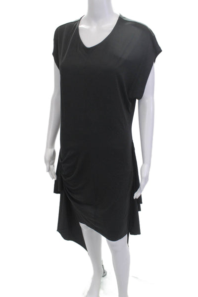 Isabel Marant Etoile Women Black T-Shirt Dress Viscose Short Sleeve Size 42