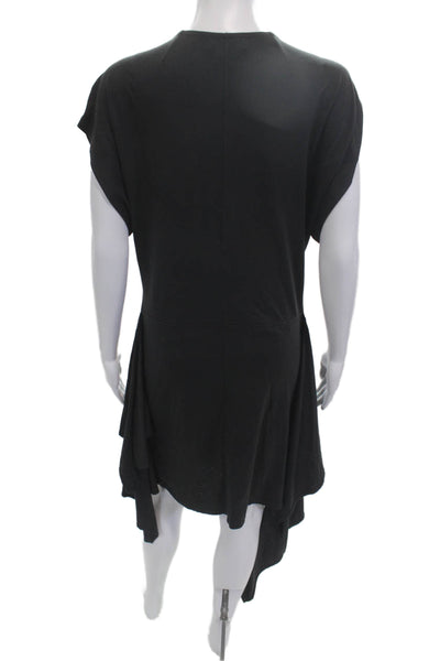 Isabel Marant Etoile Women Black T-Shirt Dress Viscose Short Sleeve Size 42