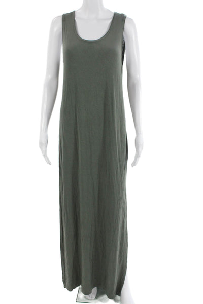 Z Supply Womens Army Green Maxi Tank Dress Sleeveless Size S