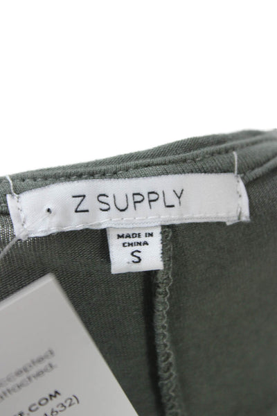 Z Supply Womens Army Green Maxi Tank Dress Sleeveless Size S