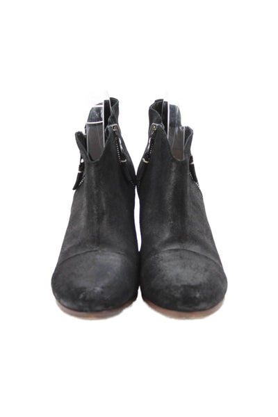 Rag & Bone Womens Leather Ankle Boots Black Size Size 38.5 8.5