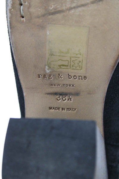 Rag & Bone Womens Leather Ankle Boots Black Size Size 38.5 8.5