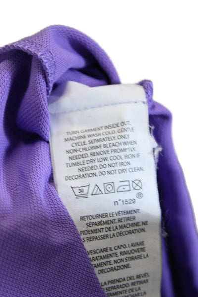 RLX Ralph Lauren Women Basic Purple Collared Short Sleeve Polo Size M
