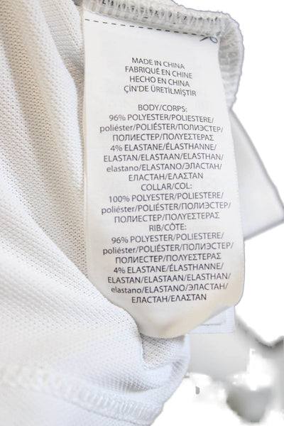 RLX Ralph Lauren Womens Basic Polo Collared Long Sleeve White Size L