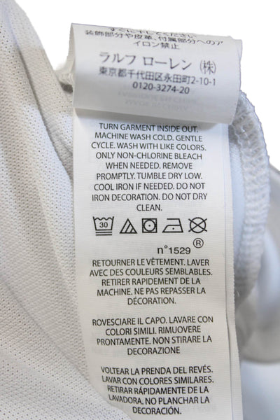 RLX Ralph Lauren Womens Basic Polo Collared Long Sleeve White Size L