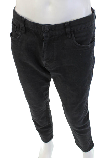 Vince Mens Skinny Tapered Black Jeans Size 32
