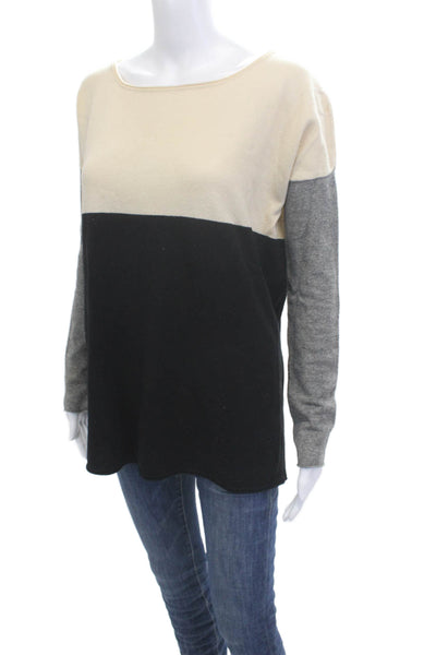 Vince Women Pullover Sweater Beige Wool Cashmere Long Sleeve Size XS