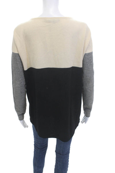 Vince Women Pullover Sweater Beige Wool Cashmere Long Sleeve Size XS