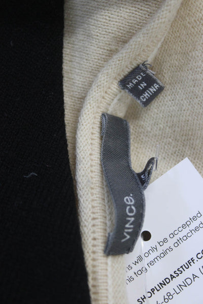 Vince Women Pullover Sweater Beige Wool Cashmere Long Sleeve Size XS