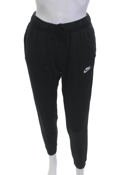 Nike Womens Black Jogger Sweatpants Drawstring Size XS
