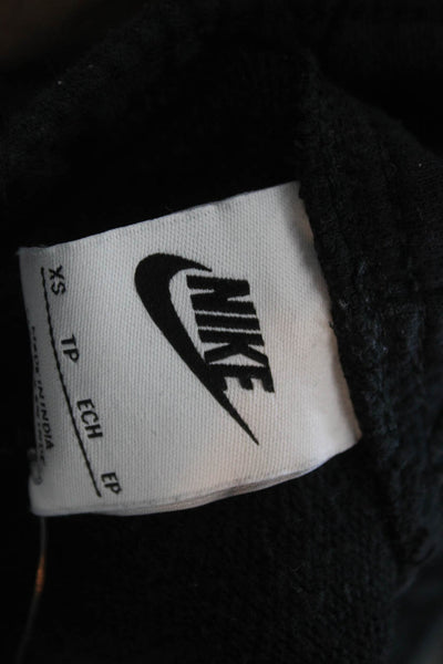 Nike Womens Black Jogger Sweatpants Drawstring Size XS