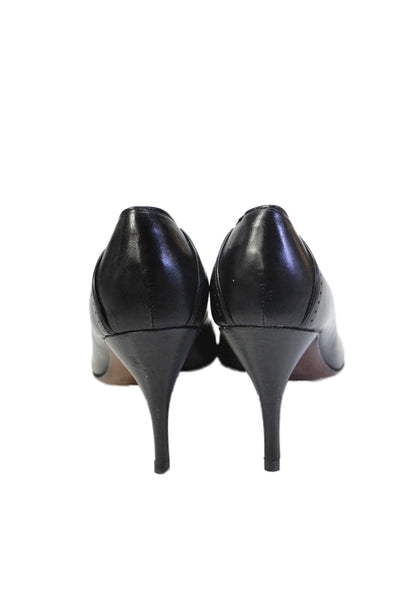 Costume National Womens Slip On Stiletto Pointed Toe Pumps Black Size 38.5