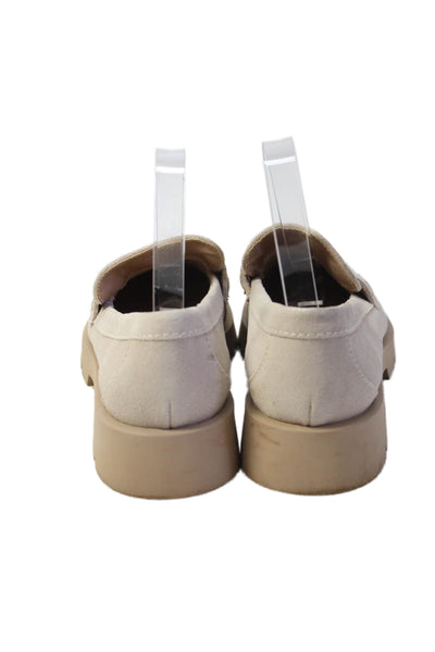 Dolce Vita Womens Suede Slide On Loafer Pumps Nude Beige Size 7