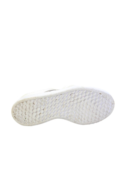 Adidas Womens Leather Cloudfoam Comfort Low Top Sneakers White Size 7