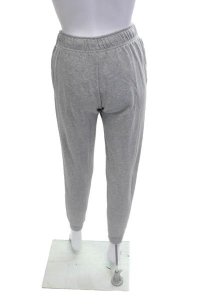 Nike Women Jogger Sweatpants Gray Drawstring Cotton Blend Size XS