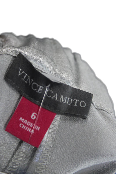 Vince Camuto Womens Gray Dress Pants Polyester Zip Inseam 32 Size 6