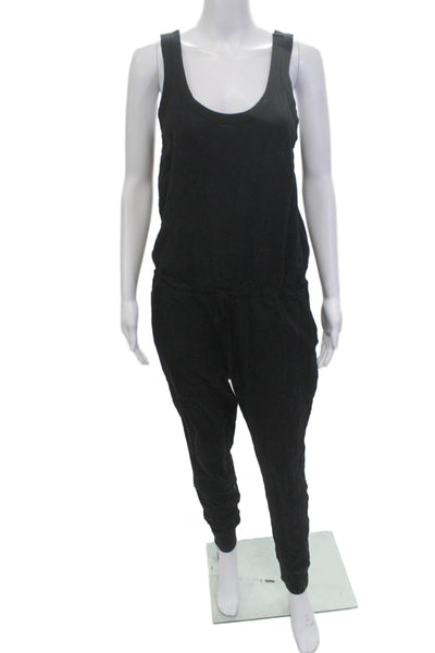 Wilt Womens Black Cotton Colorblock Scoop Neck Sleeveless Jumpsuit Size S