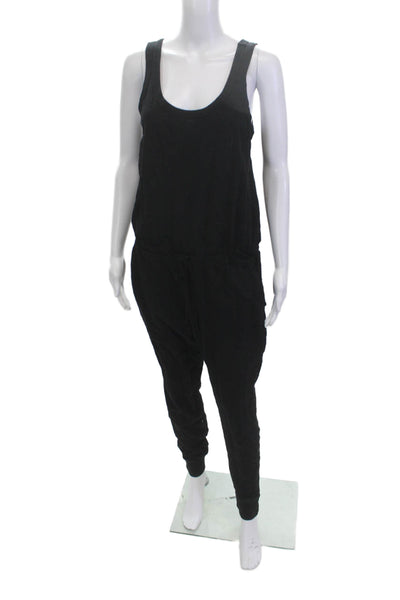 Wilt Womens Black Cotton Colorblock Scoop Neck Sleeveless Jumpsuit Size S