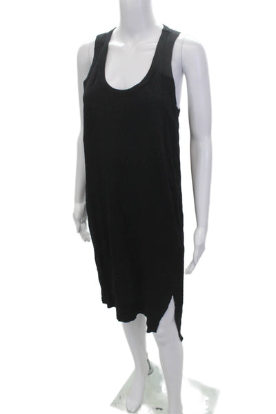Wilt Women Tank Dress Black Cotton Sleeveless Knee Length Size S
