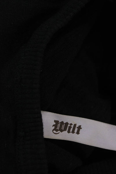 Wilt Women Tank Dress Black Cotton Sleeveless Knee Length Size S