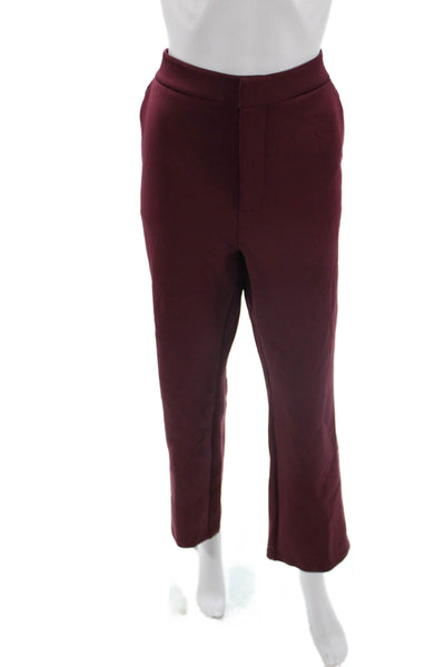 Good American Women Red Cropped Dress Pants Hook and Eye Closure Plus Size 32
