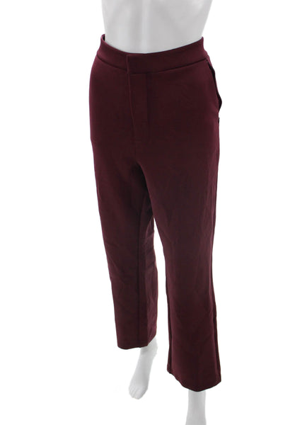 Good American Women Red Cropped Dress Pants Hook and Eye Closure Plus Size 32
