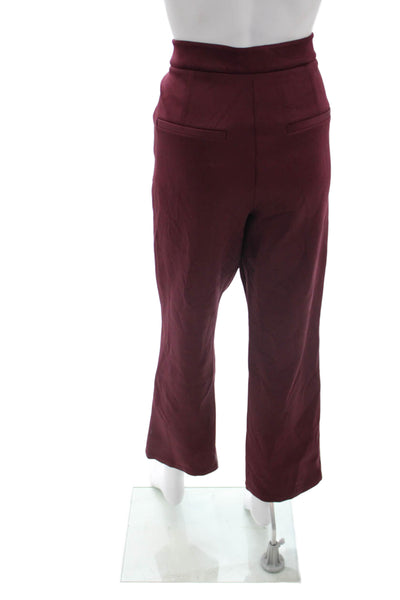 Good American Women Red Cropped Dress Pants Hook and Eye Closure Plus Size 32