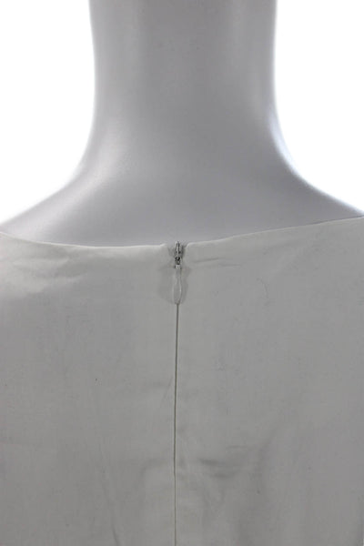 Style Mafia Womens Bohemian White Round Neck 3/4 Sleeve Blouse Size S