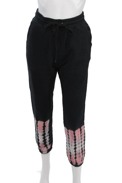 Rails Women Black Bohemian Jogger Sweatpants Cotton Blend Drawstring Size XS