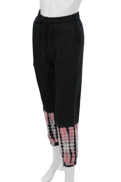 Rails Women Black Bohemian Jogger Sweatpants Cotton Blend Drawstring Size XS