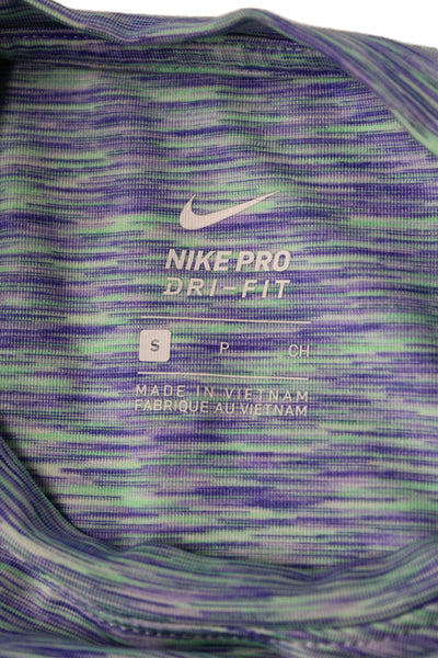 Nike Womens Tops Green Nylon Scoop Neck Sleeveless Sport Bra Size S