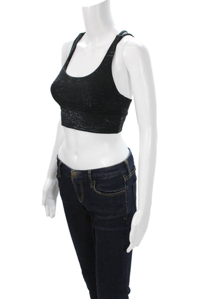 Lululemon Womens Tops Black Scoop Neck Sleeveless Nylon Solid Size 6