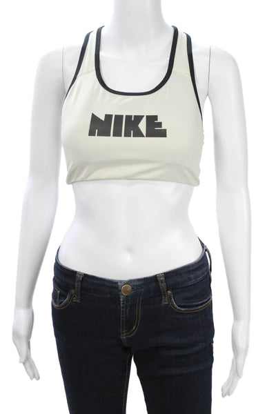 Nike Womens Tops Sleeveless Scoop Neck Nylon Beige Size M
