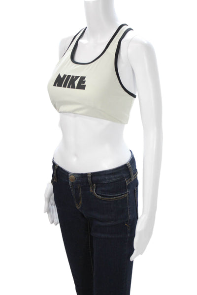 Nike Womens Tops Sleeveless Scoop Neck Nylon Beige Size M