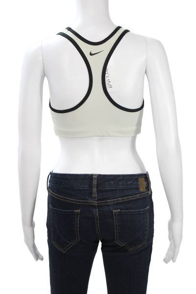 Nike Womens Tops Sleeveless Scoop Neck Nylon Beige Size M