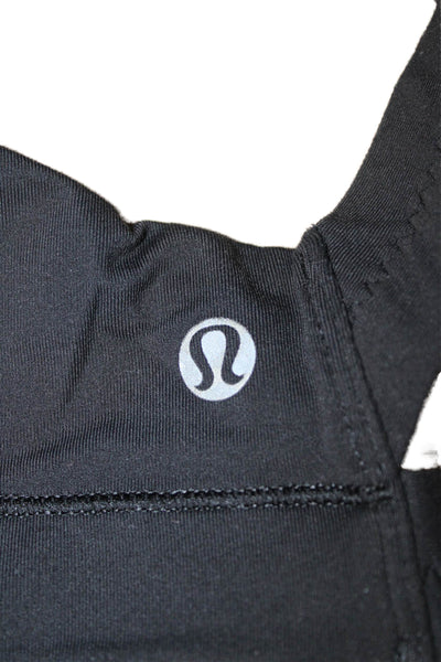 Lululemon x SoulCycle Womens Sport Bra Black Nylon Scoop Neck Size 6