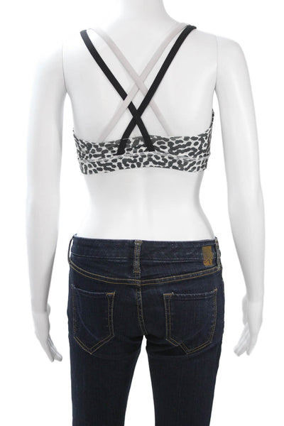 Lululemon Womens Sport Bra Black Nylon Sleeveless Size 6