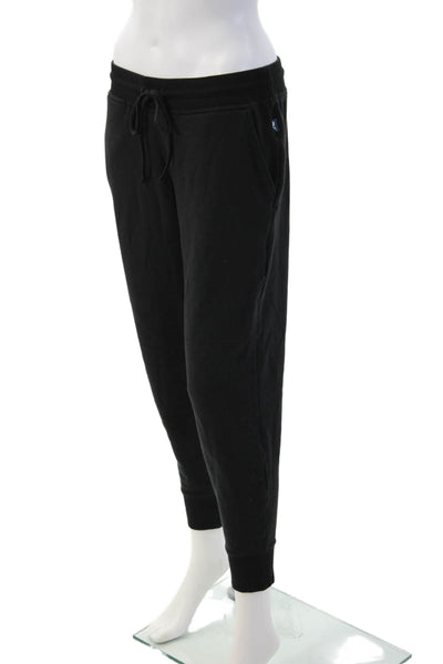 Vineyard Vines Womens Jogger Sweatpants Black Drawstring Designer Size S