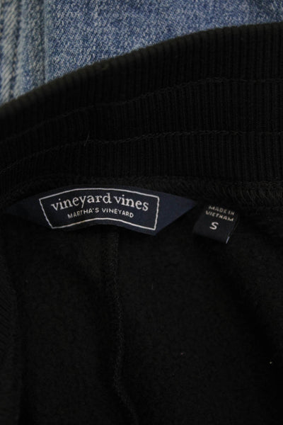 Vineyard Vines Womens Jogger Sweatpants Black Drawstring Designer Size S