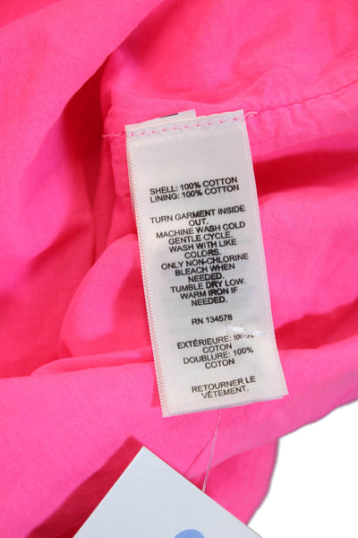 Vineyard Vines Womens Pink Collared Shirt Dress Short Sleeve Cotton Size XS