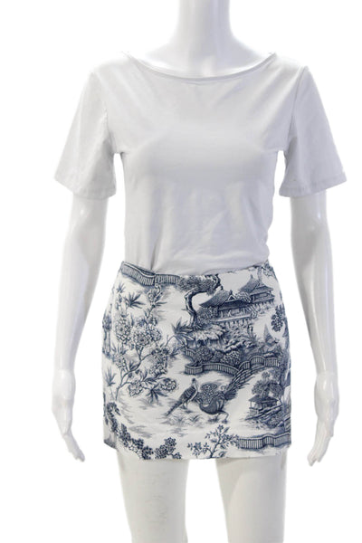 Lauren Ralph Lauren Womens White Mini Pencil Skirt Cotton Spandex Size 12P